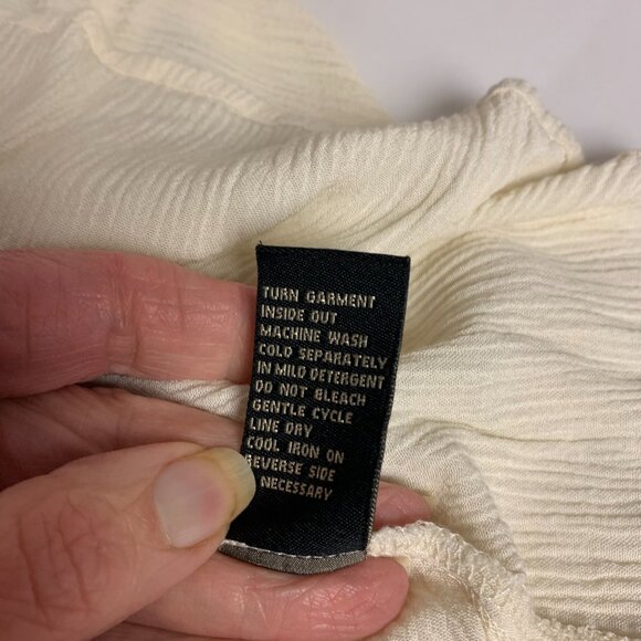 Fairy Whimsical Boho Romantic Hippie Festival Bell Sleeves Drop Waist Pin Tuck - Picture 4 of 9